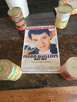 Vinyl Cloth 12  X 7 3/4  Ferris Bueller's Day Off Movie Poster Unhung • $5
