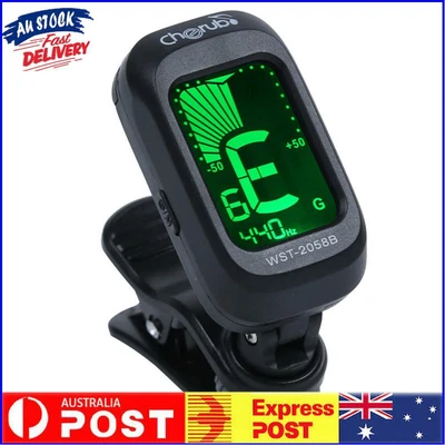 $11.99 • Buy Guitar Tuner Violin Ukulele Bass Clip-on LCD Tuner Musical Instrument Parts AU