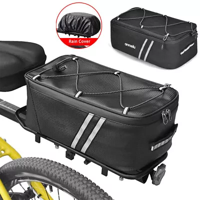 Waterproof Bicycle Rear Rack Seat Bag Bike Cycling Storage Pouch Trunk Pannier • $12.99