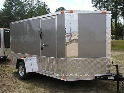 NEW 2024 6x12 6 X 12 V-Nosed Motorcycle Enclosed Cargo Trailer • $4795