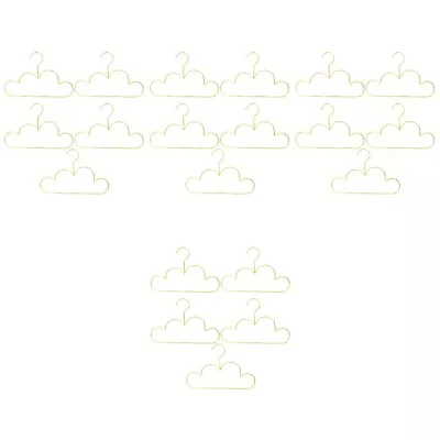  20 Pcs Newborn Cloud Shaped Hangers Kids Metal Baby Clothes For Closet • £53.79