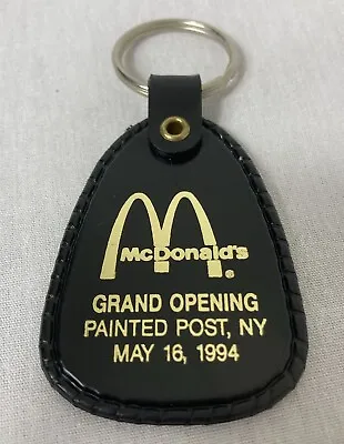 VTG McDonalds Promotional 1994 Grand Opening Painted Post NY Plastic Keychain 3” • $10