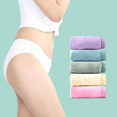 £6.93 • Buy 5PC Super Soft Premium Quality Women's Disposable Briefs Travel Cotton Underwear