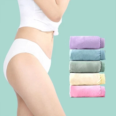 £6.93 • Buy 5PC Super Soft Premium Quality Women's Disposable Briefs Travel Cotton Underwear