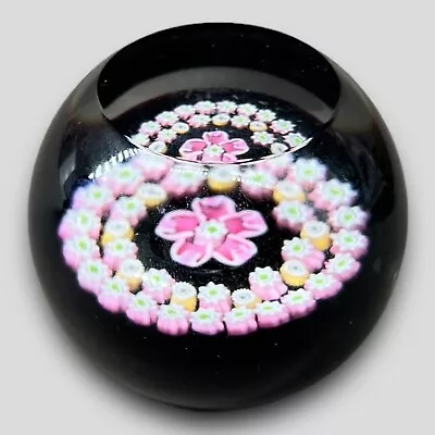 Caithness Art Glass Millefiori Paperweight Miniature Rose Scotland • $24.99