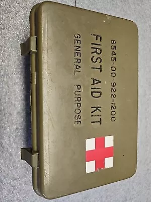 Vintage Metal First Aid Kit W/ Supplies • $14.99