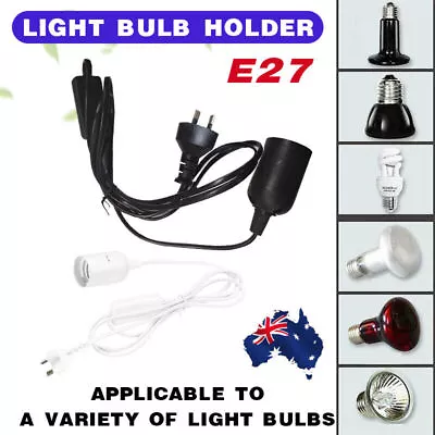 E27 Cable Cord With Switch AU Plug Pendant Lamp Base Light Bulb Holder Socket • $24.85