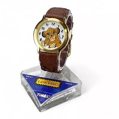 NEW Timex Disney's The Lion King Young Simba Watch 90s Genuine Leather #88822 • $17.46