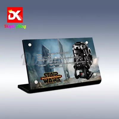 Display King - Acrylic Display Plaque For Lego TIE Fighter Pilot Helmet 75274 • $26.13