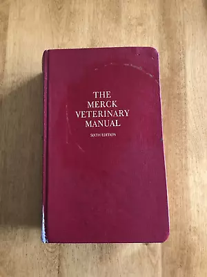 The Merck Veterinary Manual Sixth 6th Edition 1986 Hardcover Acceptable • $12.99