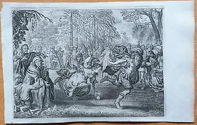 Atalanta Hippomenes Original Engraving Ovid Metamorphoses - 1703 • $25