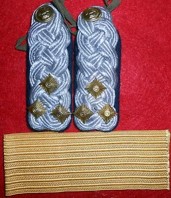 SB109 East German Naval Shoulder Boards& Cuff Braid Of A Kapitan Zur See • $24