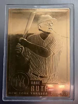 1996 CMG Babe Ruth Baseball 22kt Gold Card New York Yankees #30 • $5