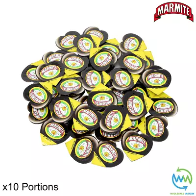 £4.99 • Buy 10x MARMITE Yeast EXTRACT Vegan SPREAD Portion POT 8G Single Individual UNILEVER