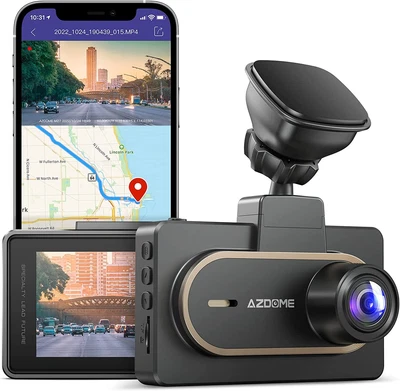 $49.99 • Buy AZDOME Dual Dash Cam UHD 1440P Front Rear Car Dash Camera IR Night Vision