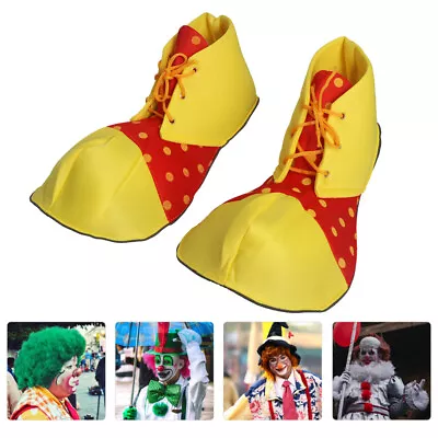 1 Pair Ronald Mcdonald Bright Color Halloween Clown Shoes Stage Costume • $9.82