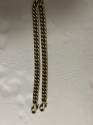 ❤️ Coach 21” Gold Brass Shoulder Chain Strap • $75