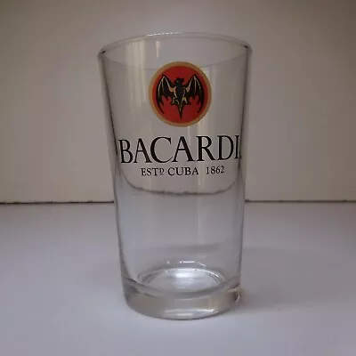 N9136 Glass Arc Bacardi Cuba 1862 Clear Drink BAR Vintage Art Deco • $163.70