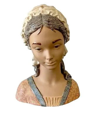 LLADRO BUST OF GIRL -  1971 RETIRED GREIS FINISH Fulgencio Garcia • $225