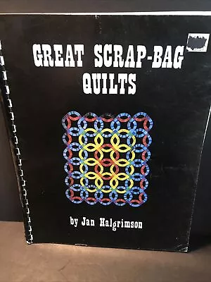 Great Scrap-Bag Quilts Halgrimson Vtg Paperback Spiral-Bound 110 Patterns 1980 • $17.95