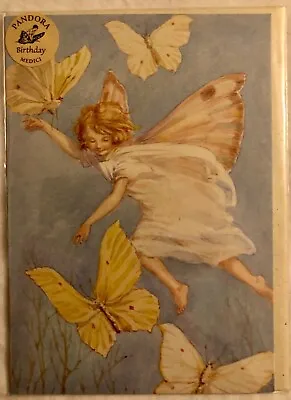 The Medici Society Brimstone Fairy Birthday Card Margaret W Tarrant Vintage New • £3.29