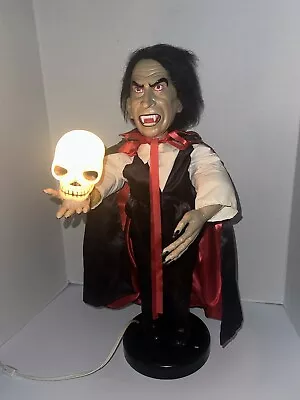 Vintage Dracula Telco Motionette Animated 24  Halloween Figure Vampire Works ! • $69.95