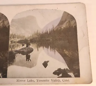 Mirror Lake Yosemite Valley California STEREOVIEW CARD • $9.99