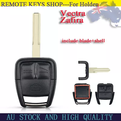 3B Fit For HOLDEN Vectra Zafira Remote Key Shell Case Fob Blank UNcut HU43 Balde • $8.99