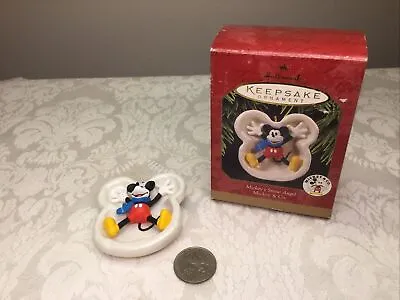 Disney Hallmark Keepsake Ornament 1997  Mickey's Snow Angel  With Original Box! • $6