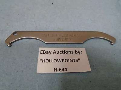 Dayton Rogers 1-1/4 & 1-1/2 Fixed Pin Spanner Wrench For Collar Arbor Nut H644 • $19.99