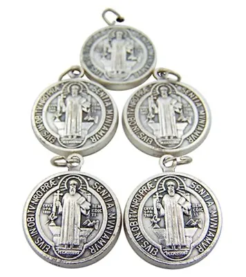 Saint St Benedict Medals Medalla De San Benito Evil Protection Charm 5pcs • $8.21