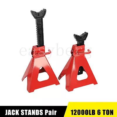 6 Ton Jack Stands Heavy Duty Car Lifting Car Truck Lift Garage Jack 2 Pack • $42