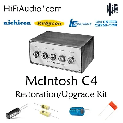 McIntosh C4 Restoration Recap Repair Service Rebuild Kit Capacitor • $95
