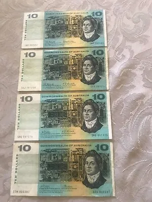 Australian Banknotes: Commonwealth Of Australia $10  • $225