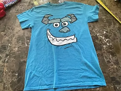 MONSTERS INC SULLY FACE Size S Blue T-Shirt DISNEY PIXAR Monsters University • $0.99