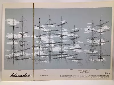 Vintage Wallpaper Sample Schmacher’s Scenic Murals Aloft 968C • $21