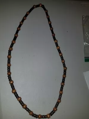 Mans Or Womans Wooden Beaded Necklace • $12