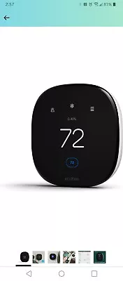 Ecobee EB-STATE6L-01 Smart Thermostat Enhanced Black Damaged Screen See Pics • $19.99