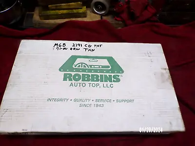 MGB 1971-1980 New Robbins Convertible Top Tan ZRW New In The Box !! • $454.24