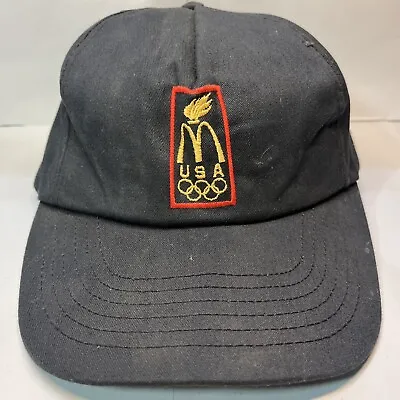 Vintage McDonald’s USA Olympics Torch Made In USA Snapback Hat Terry Uniform • $5.99