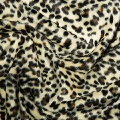 Super Soft Animal Print Velboa Faux Fur Velour Fabric Craft Material 60  Wide • £170