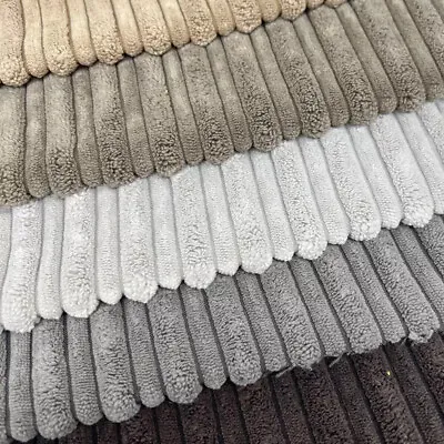 £1.95 • Buy Jumbo Cord Upholstery Fabric Material Soft Feel Craft Curtain Cushion Throw UK