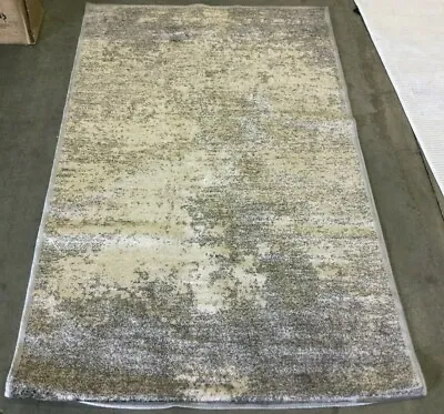 CHARCOAL / GREY 3'-3  X 5'-3  Stained Rug Reduced Price 1172648018 ATL981F-3 • $27