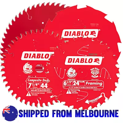 $46.95 • Buy DIABLO TCT PCD CIRCULAR SAW BLADE VAR SIZES 165mm 184mm 216mm 235mm 254mm 305mm 