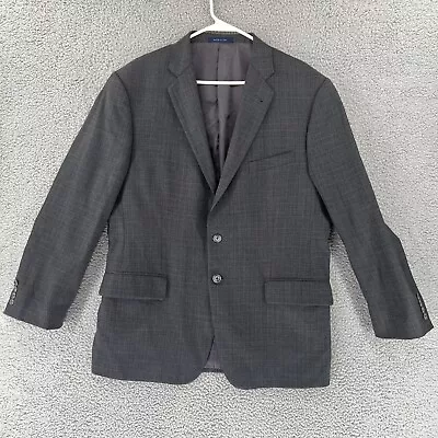 Joseph Abboud Loro Piana Men's 43R Gray Pinstripe Wool Suit Jacket READ • $34.99