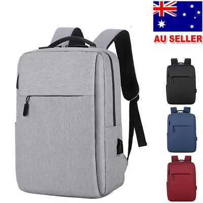 $28.99 • Buy Men Women Waterproof Backpack Laptop Bag Travel School Bag USB Charging Port NEW