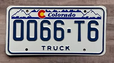 Colorado 1990s Truck Designer License Plate # 0066 T6 • $11.99