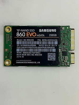 Samsung MZ-M6E250BW 860 EVO MSATA 250GB Solid State Drive For HP Lenovo Laptop • $61.60