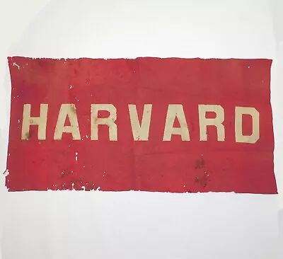 Vintage Original Antique HARVARD UNIVERSITY College Large Felt Banner 42 X 20 • $124.88