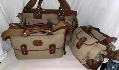 3 Of GHURKA Travel Set Bag #17 #222 #407 Vintage Canvas Leather Rare Travel Set • $2375